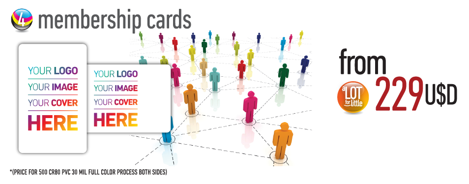 Membership cards - from U$S229
