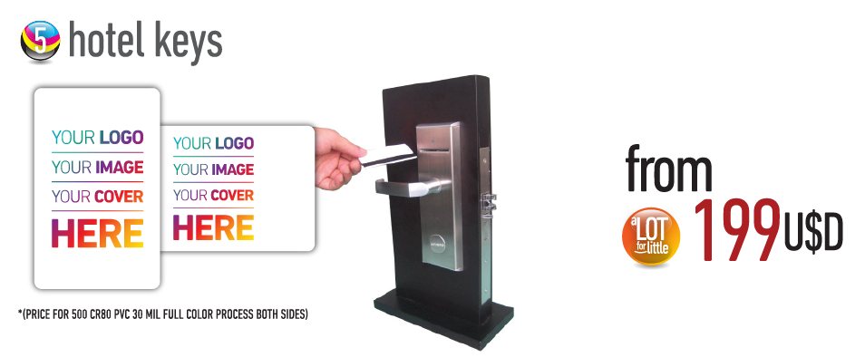 Hotel keys - from U$S199